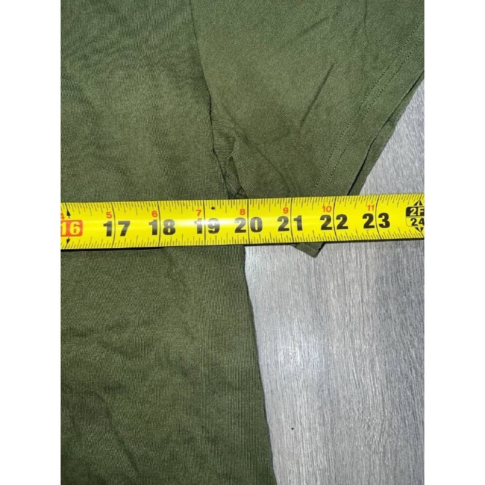 Everlane Organic Cotton Crew Neck Tee t-shirt Olive Medium A006360 - Picture 4 of 8
